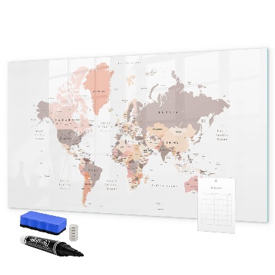 Magnetic dry erase board A memory map with your favorite photos