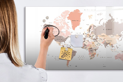 Magnetic dry erase board A memory map with your favorite photos