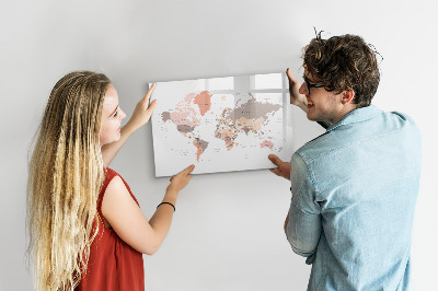 Magnetic dry erase board A memory map with your favorite photos