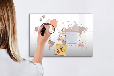 Magnetic dry erase board A memory map with your favorite photos
