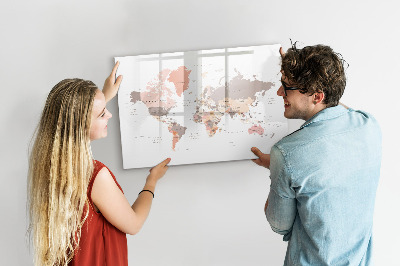 Magnetic dry erase board A memory map with your favorite photos