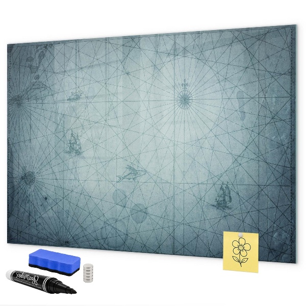 Dry erase board magnetic A stylish board for notes and photos