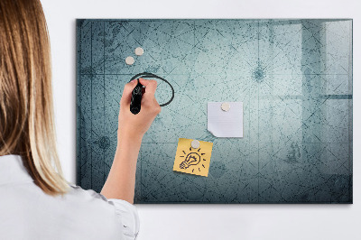 Dry erase board magnetic A stylish board for notes and photos
