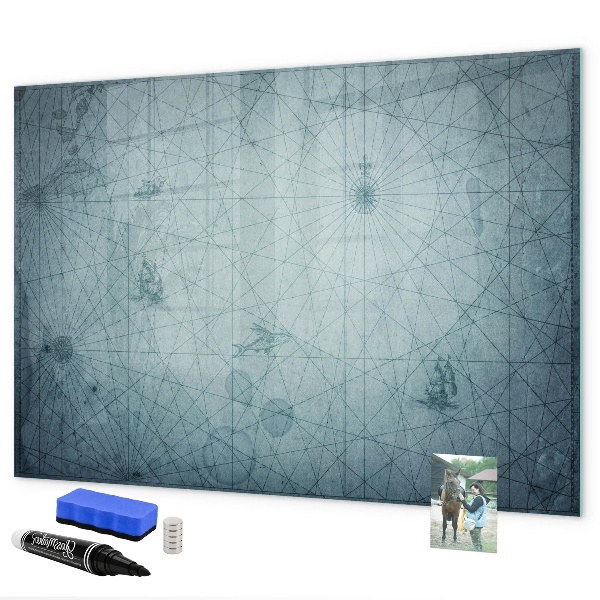 Dry erase board magnetic A stylish board for notes and photos