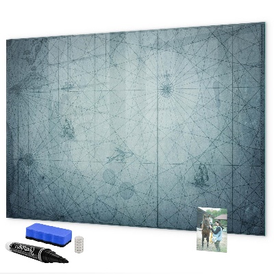 Dry erase board magnetic A stylish board for notes and photos