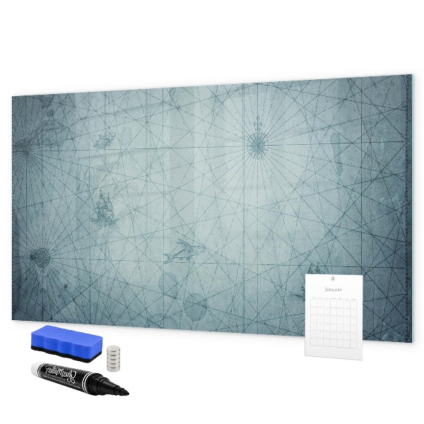 Dry erase board magnetic A stylish board for notes and photos