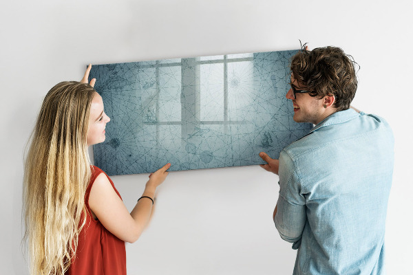 Dry erase board magnetic A stylish board for notes and photos