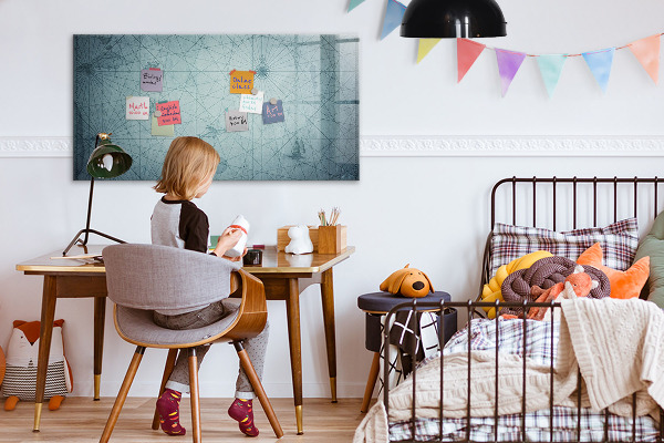 Dry erase board magnetic A stylish board for notes and photos