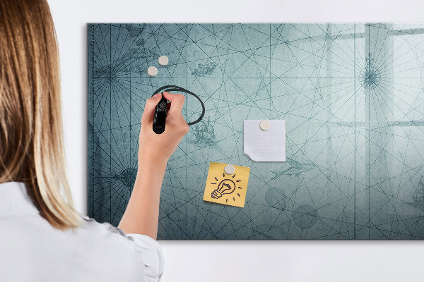 Dry erase board magnetic A stylish board for notes and photos