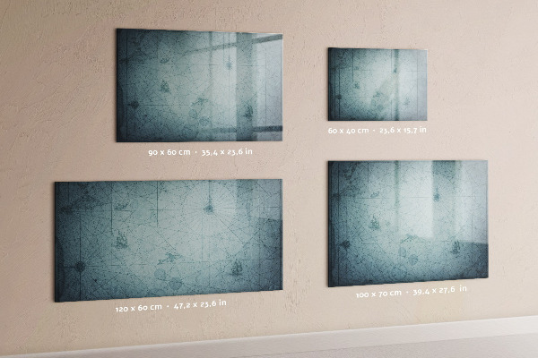Dry erase board magnetic A stylish board for notes and photos