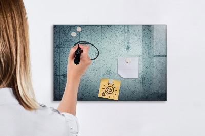 Dry erase board magnetic A stylish board for notes and photos
