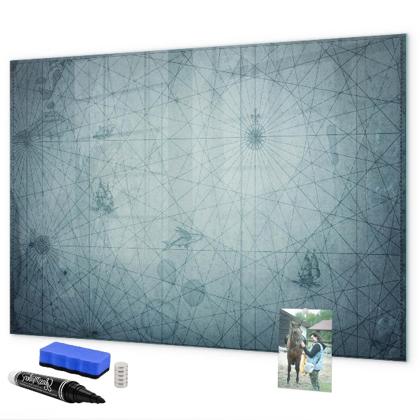 Dry erase board magnetic A stylish board for notes and photos