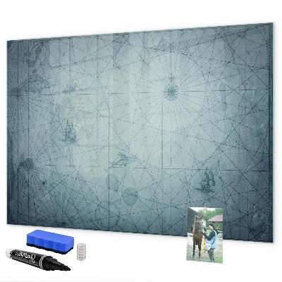 Dry erase board magnetic A stylish board for notes and photos