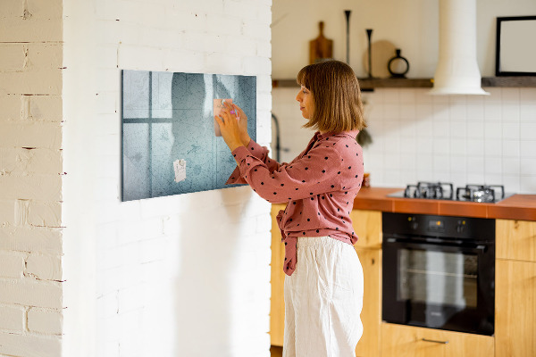 Dry erase board magnetic A stylish board for notes and photos