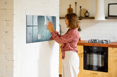 Dry erase board magnetic A stylish board for notes and photos