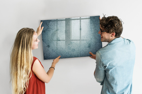 Dry erase board magnetic A stylish board for notes and photos