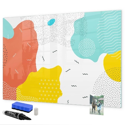 Magnetic dry erase board Creative board for photos and notes