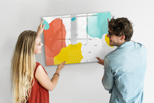 Magnetic dry erase board Creative board for photos and notes