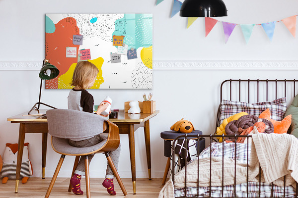 Magnetic dry erase board Creative board for photos and notes