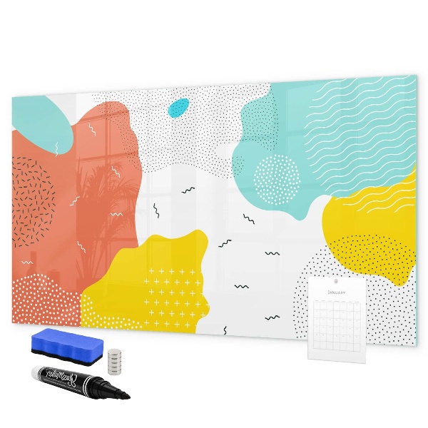 Magnetic dry erase board Creative board for photos and notes