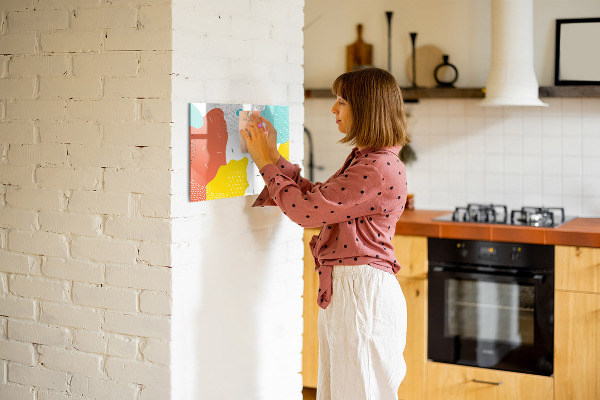 Magnetic dry erase board Creative board for photos and notes