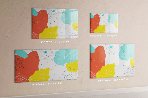 Magnetic dry erase board Creative board for photos and notes