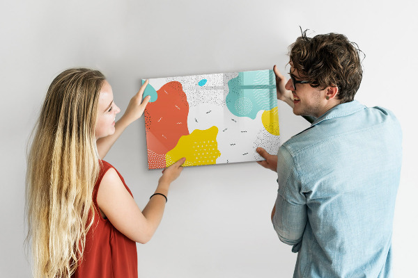 Magnetic dry erase board Creative board for photos and notes