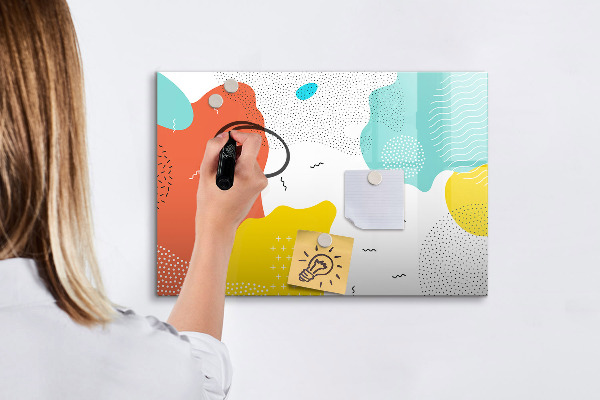 Magnetic dry erase board Creative board for photos and notes