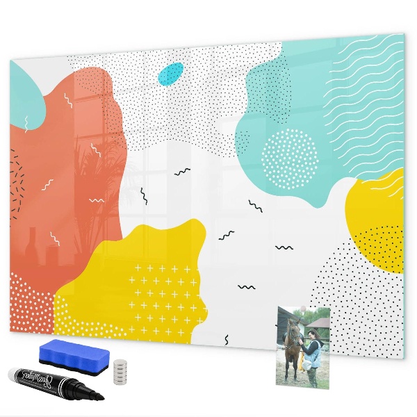 Magnetic dry erase board Creative board for photos and notes
