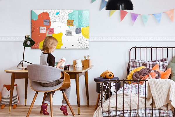 Magnetic dry erase board Creative board for photos and notes