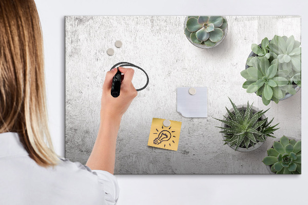Dry erase board magnetic A stylish board for presenting photos