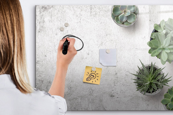 Dry erase board magnetic A stylish board for presenting photos