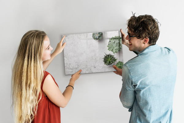 Dry erase board magnetic A stylish board for presenting photos