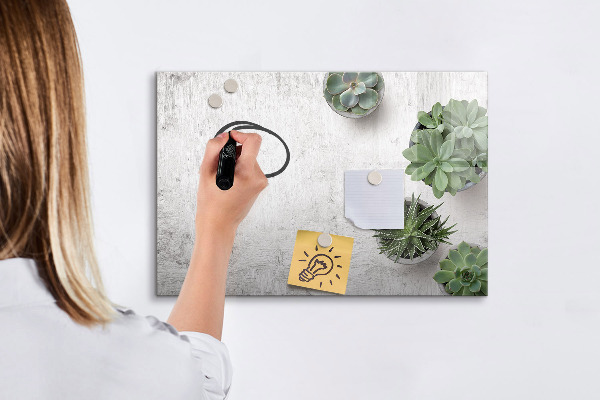 Dry erase board magnetic A stylish board for presenting photos