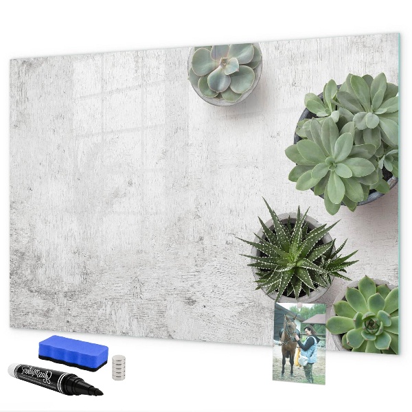 Dry erase board magnetic A stylish board for presenting photos