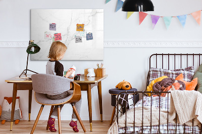 Magnetic dry erase board Modern board for notes and photos