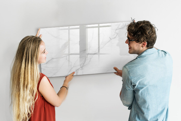 Magnetic dry erase board Modern board for notes and photos