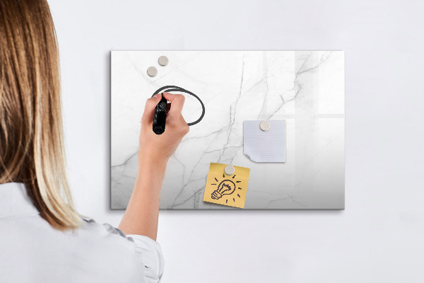 Magnetic dry erase board Modern board for notes and photos