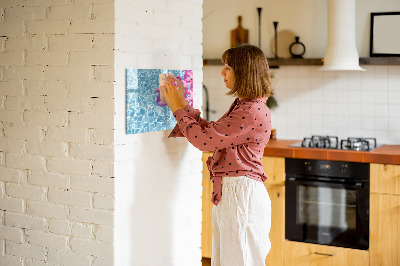 Dry erase board magnetic Joyful moments by the water with flamingos
