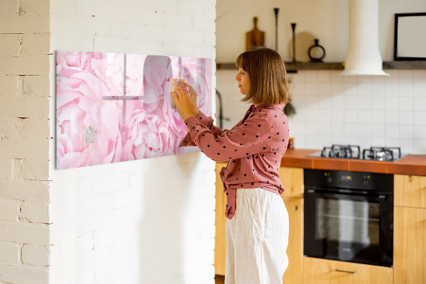 Dry erase board magnetic Floral motif with space for photos