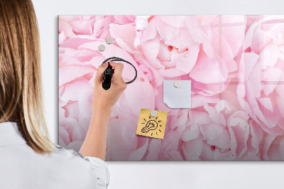 Dry erase board magnetic Floral motif with space for photos