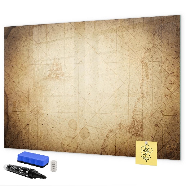 Magnetic dry erase board Note board with photos and accessories