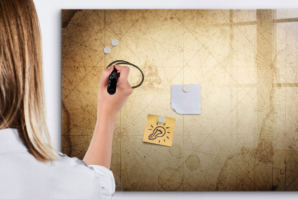 Magnetic dry erase board Note board with photos and accessories