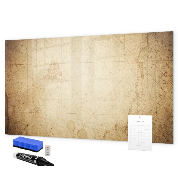 Magnetic dry erase board Note board with photos and accessories