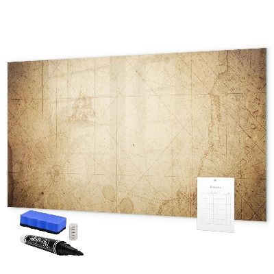 Magnetic dry erase board Note board with photos and accessories