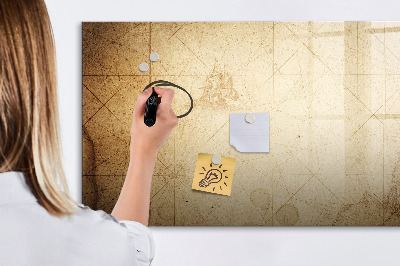 Magnetic dry erase board Note board with photos and accessories