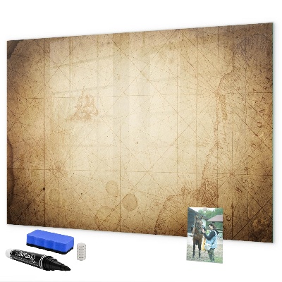 Magnetic dry erase board Note board with photos and accessories