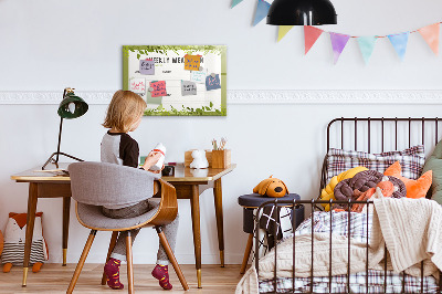 Dry erase board magnetic Meal plan for the week