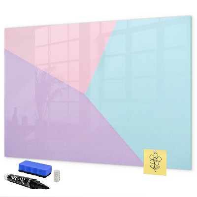 Magnetic dry erase board A colorful board for notes and photos