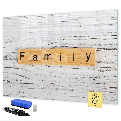 Magnetic dry erase board Board for photos and notes